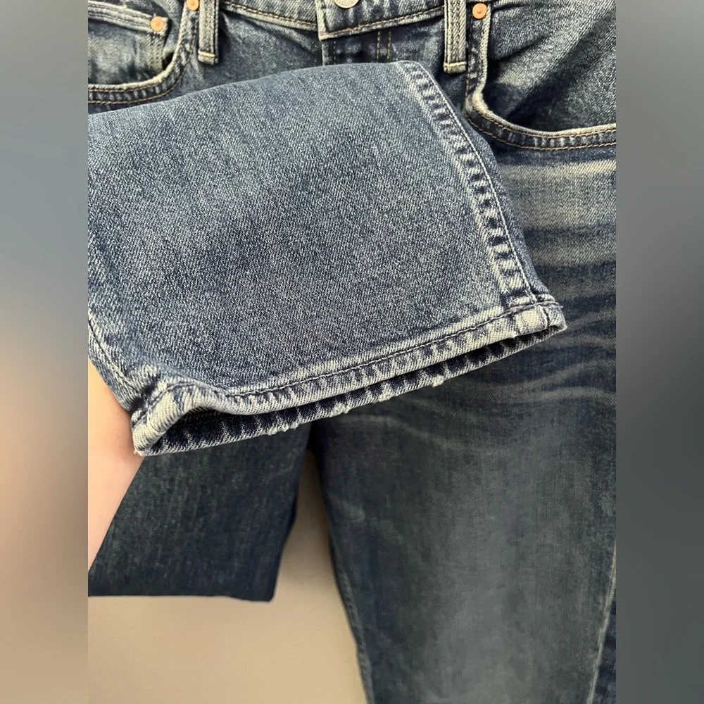 MOTHER Superior High Waisted Rider Skimp Jeans in Cowboys Don't Cry Size 30 New - Picture 10 of 13
